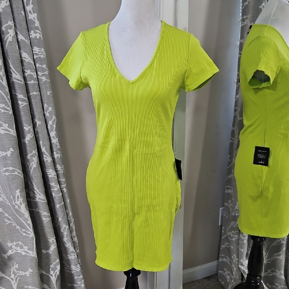 Lulus Figure You Out Ribbed Short Sleeve Bodycon Dress